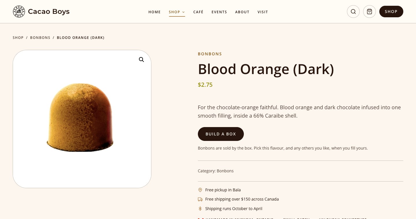 The rebuilt product page