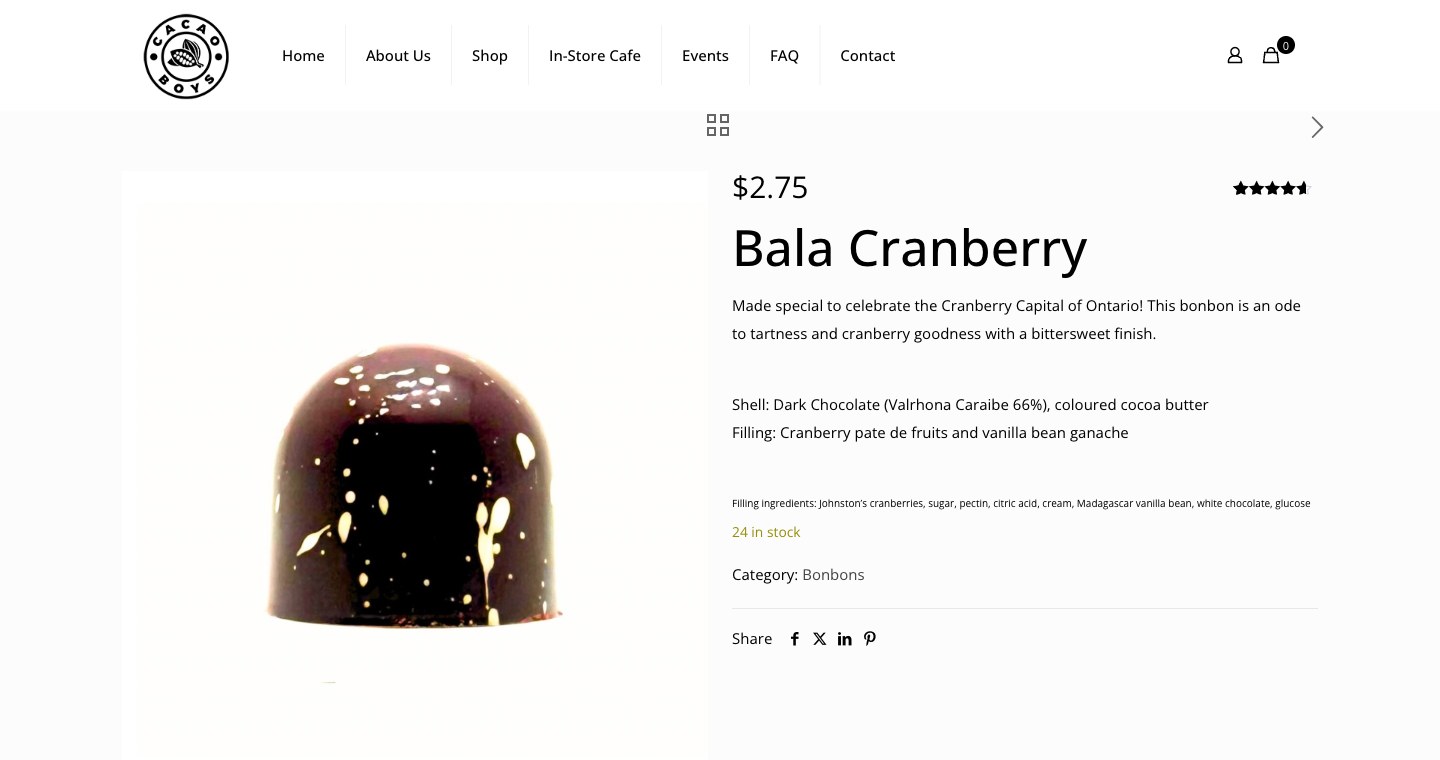 The old product page