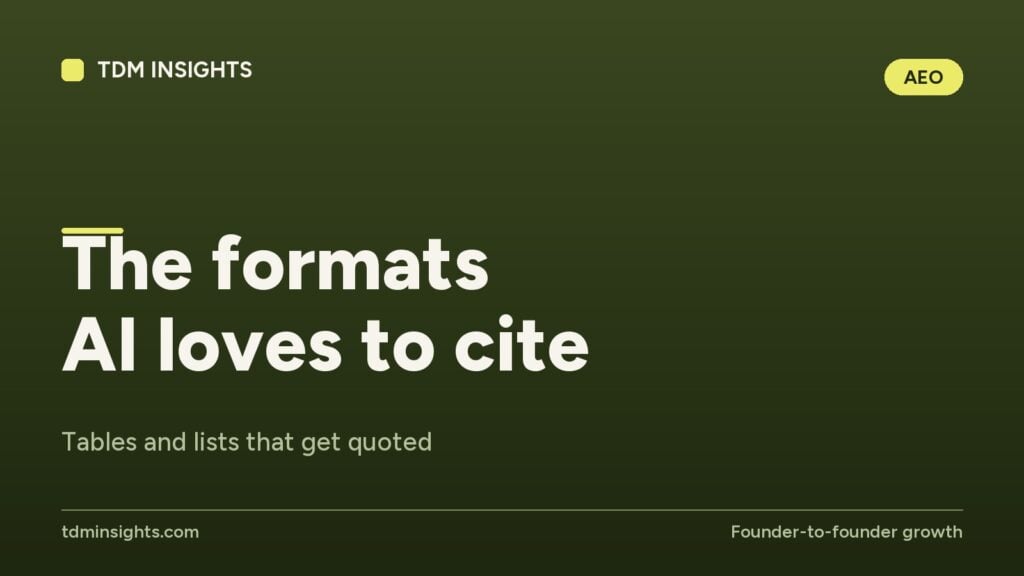 Graphical image showing data formats AI cites, from TDM Insights website.