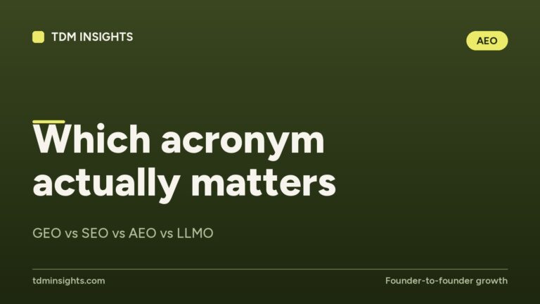 Focus on SEO, AEO, and LLO acronyms in digital marketing strategies.
