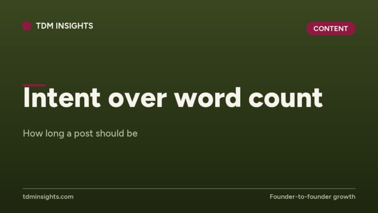 Blog post cover image on optimal post length and content strategy.